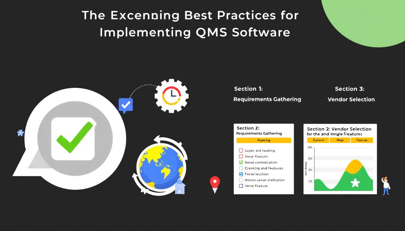 A checklist of best practices for implementing QMS software.