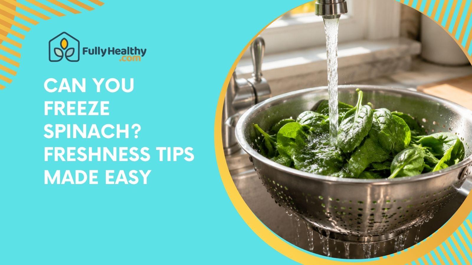 Can You Freeze Spinach? Freshness Tips Made Easy