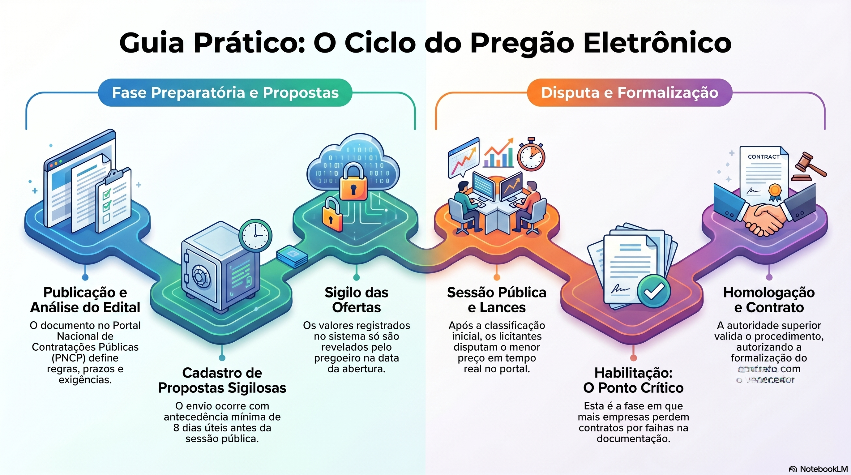 Como funciona o preg&atilde;o eletr&ocirc;nico na pr&aacute;tica: do edital ao contrato