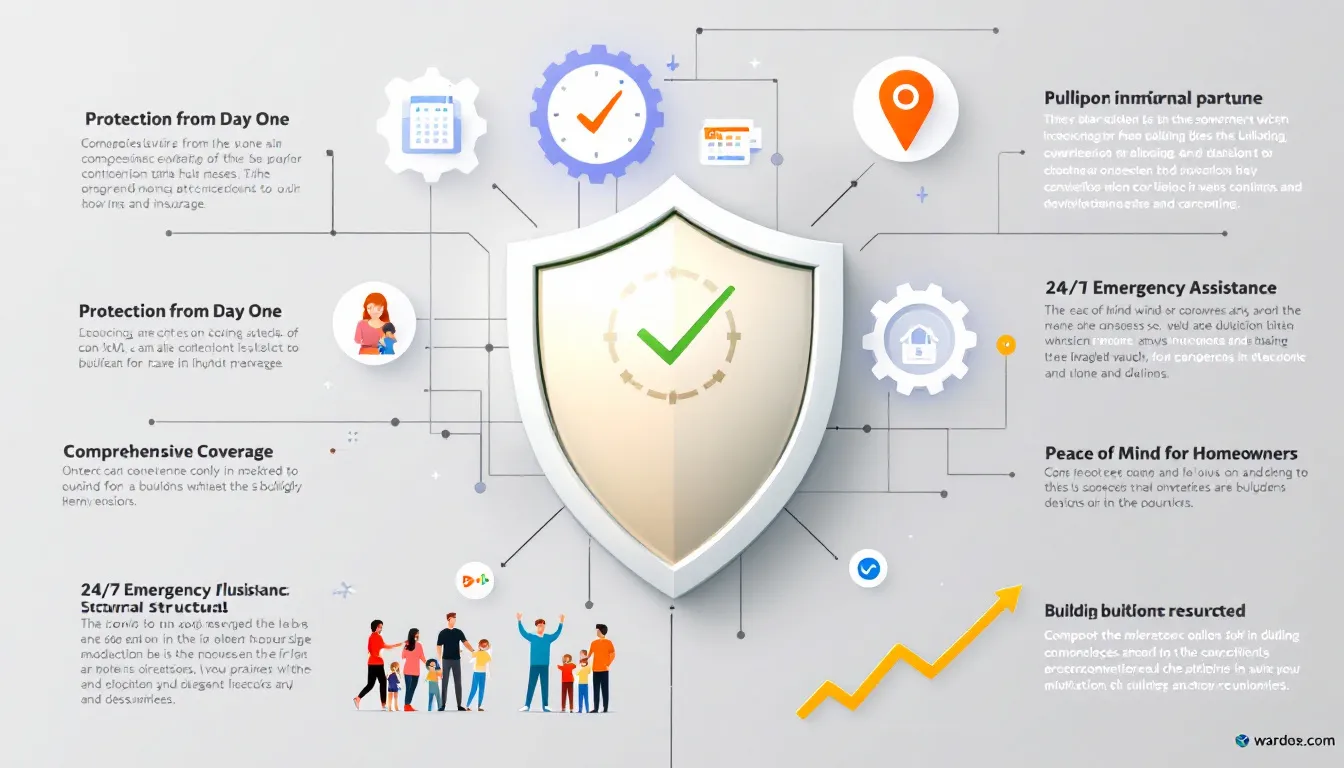 The process of securing a building warranty.