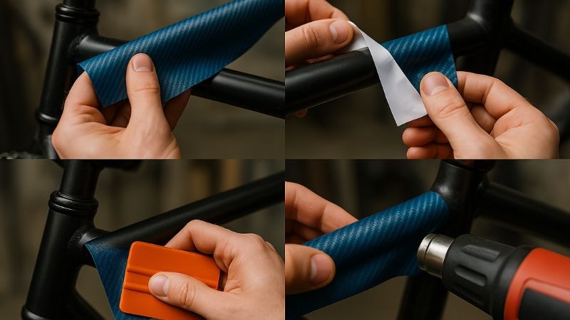 Step by step guide of installing a vinyl wrap