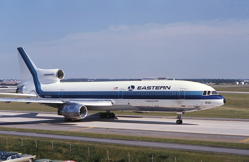 Eastern Airlines aircraft taxiing.