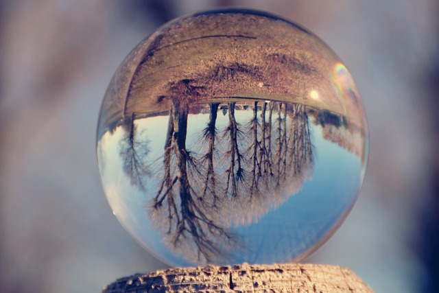 glass sphere upside down