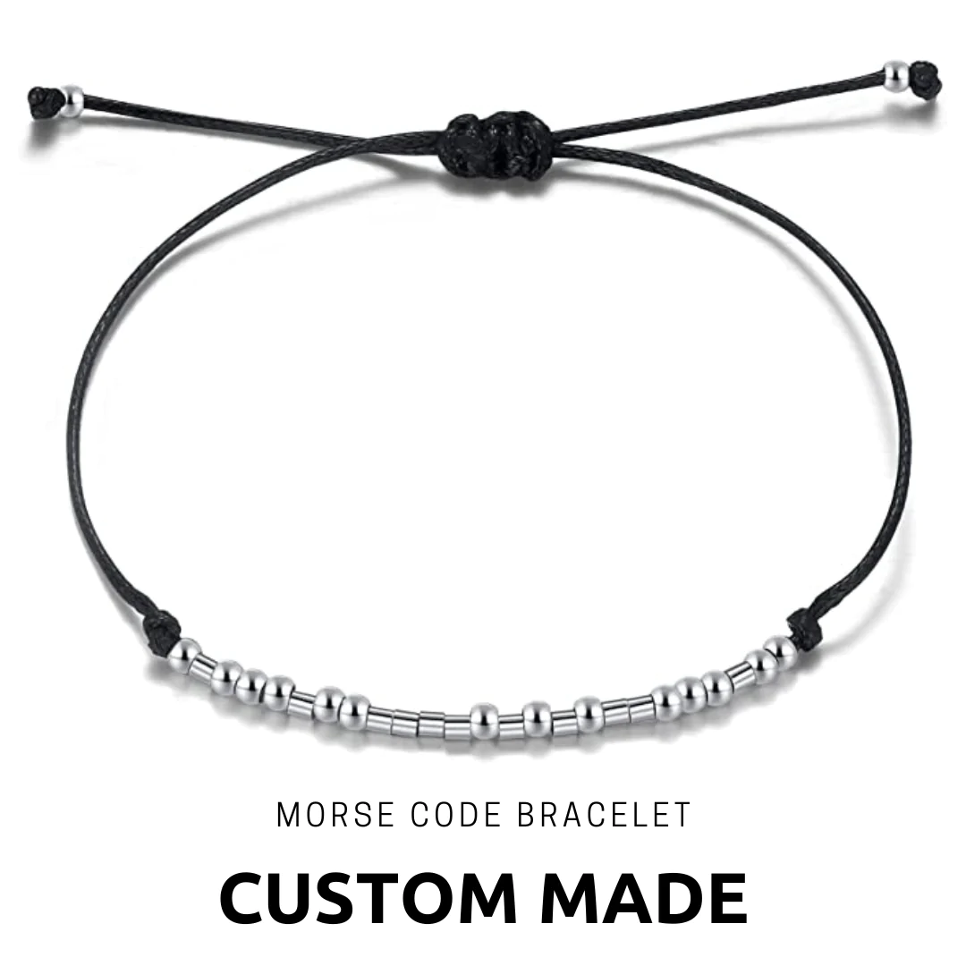 Custom Morse Code Bracelet