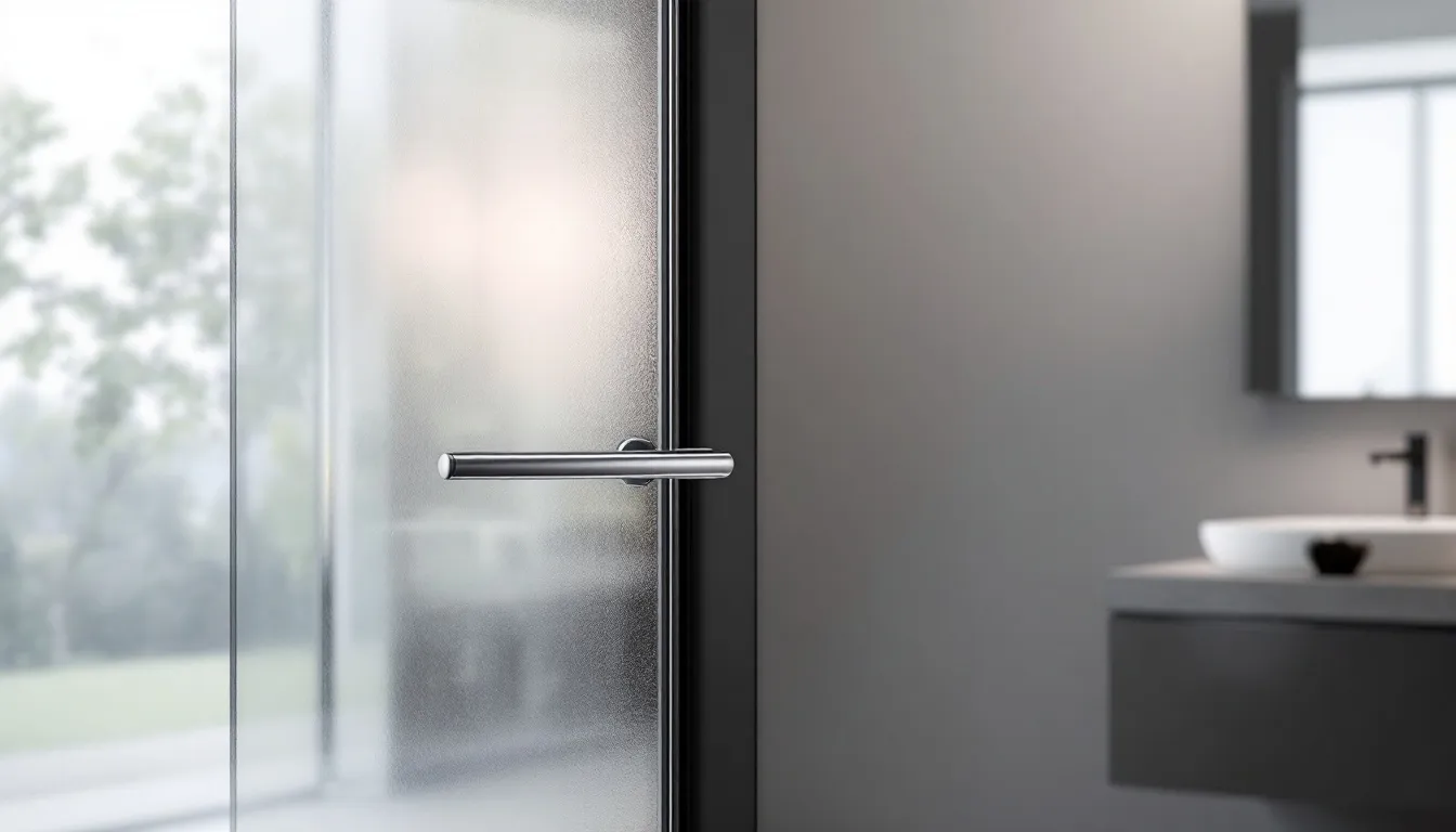 Trendy bathroom door designs for 2025 showcasing modern aesthetics.