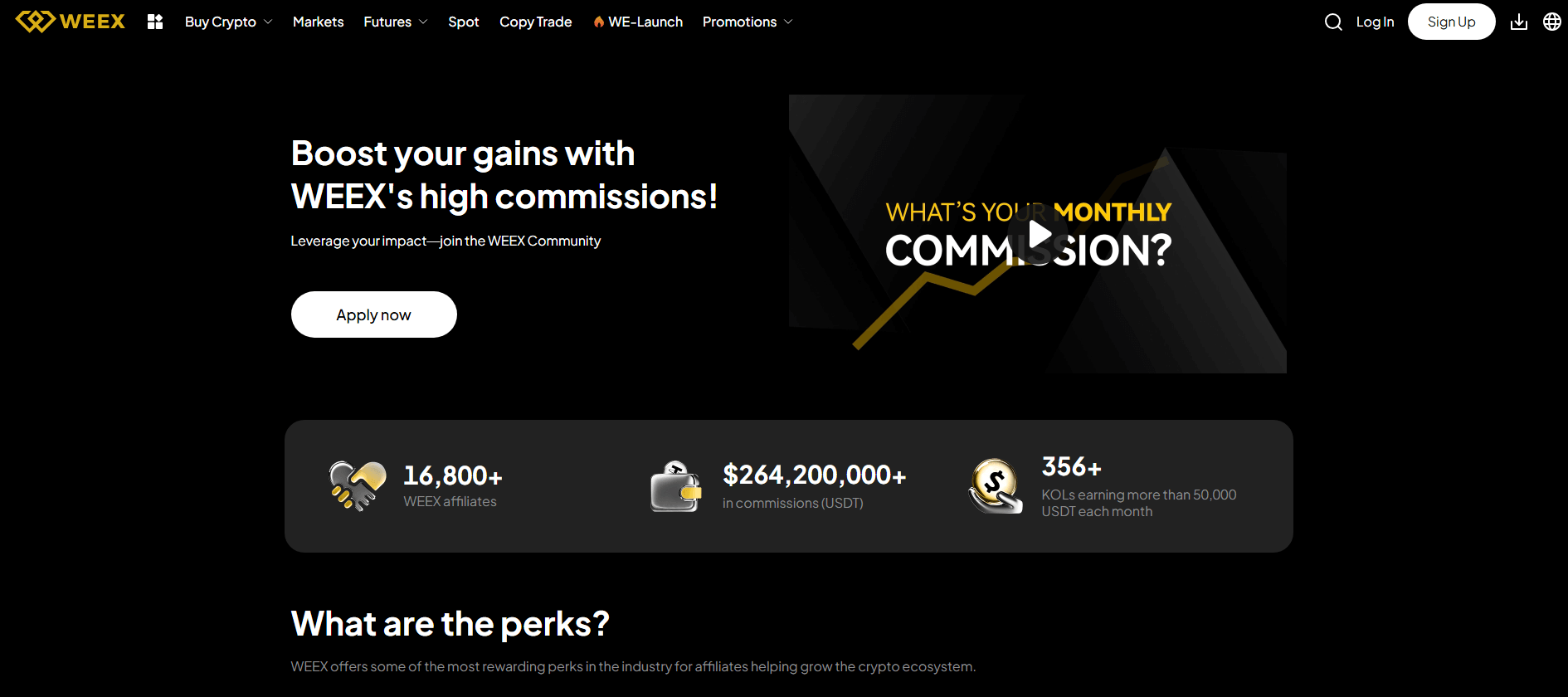 Weex Affiliate Program