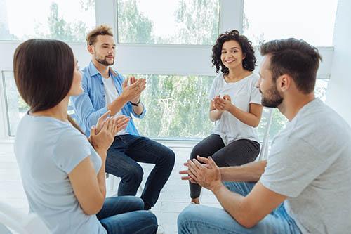 Group therapy at BlueCrest Recovery 