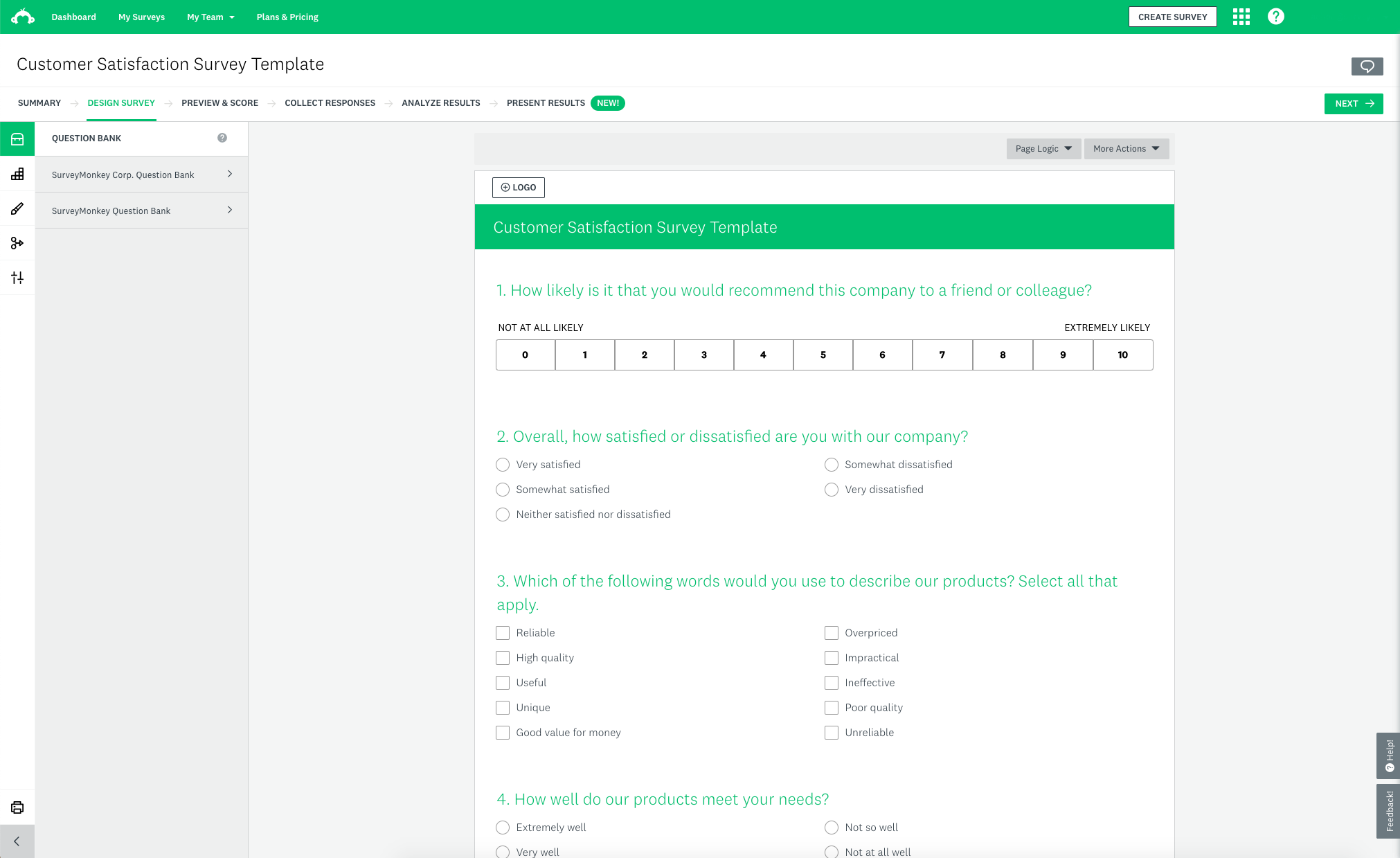 Job Application Survey Template for Online Applications