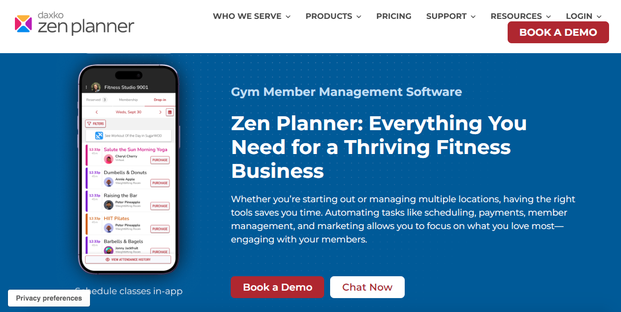 ZenPlanner Homepage