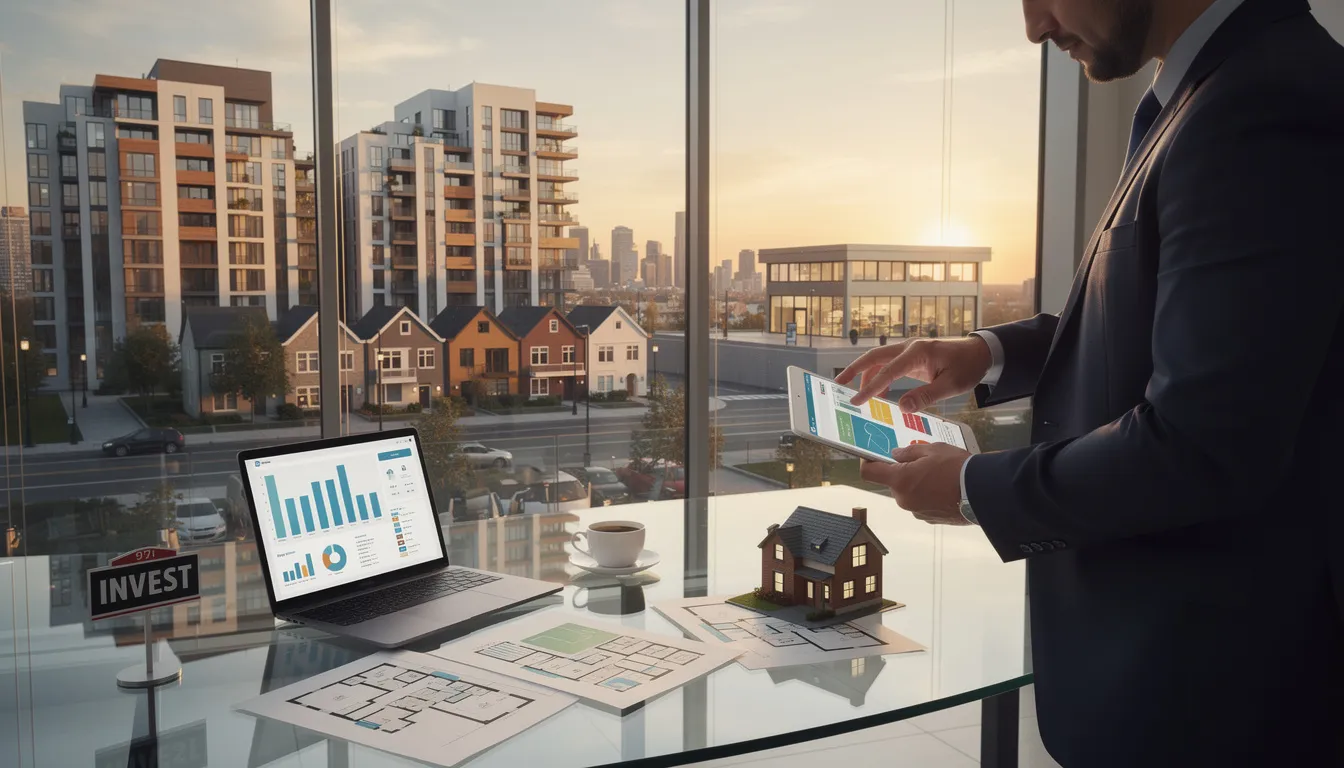 The image depicts a diverse group of individuals engaged in a discussion about real estate investing, with charts and graphs illustrating concepts like rental income and tax benefits. They are exploring tax strategies to reduce taxable income and maximize cash flow from rental properties, emphasizing the importance of understanding IRS rules for high income earners.