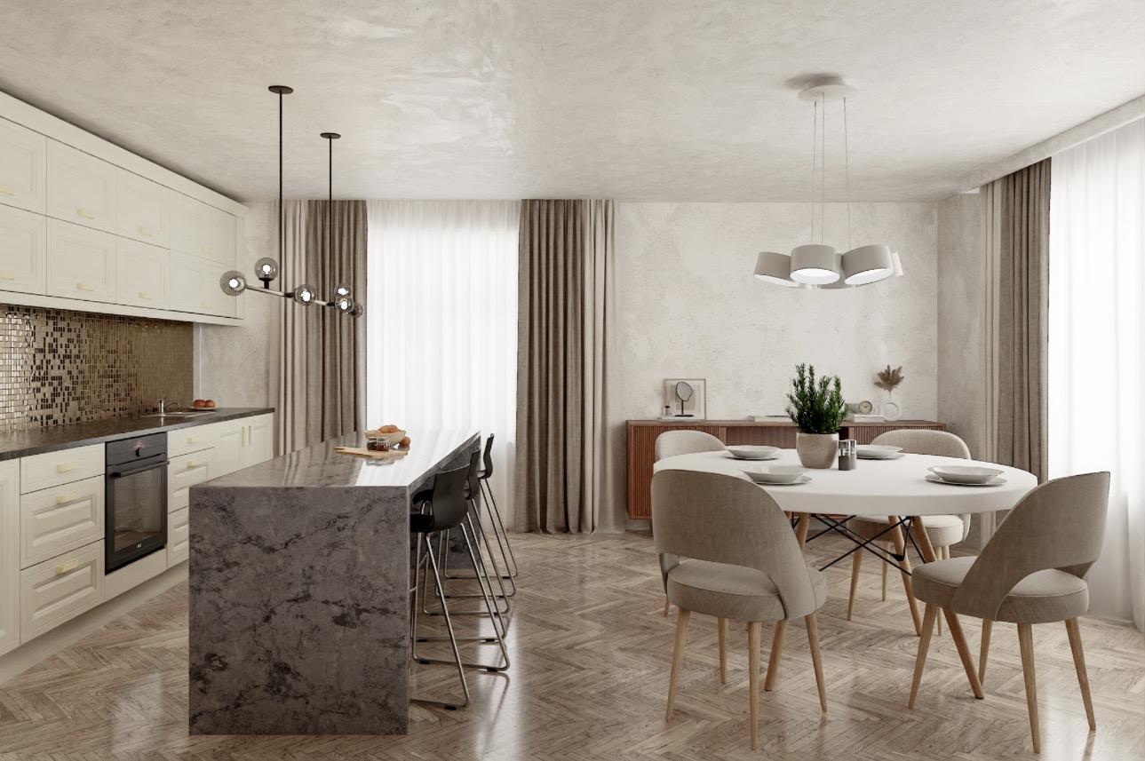 Mock Inframe Porcelain Kitchen Door