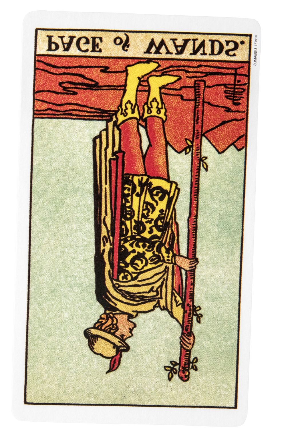 Reversed Page of Wands