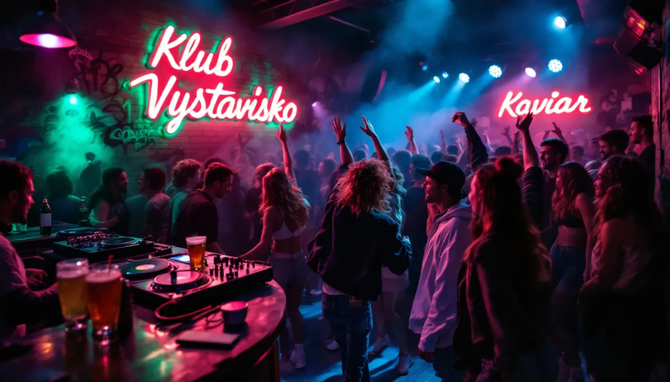 En livlig hip hop klubscene, der fremviser energien i nattelivet i Bratislava.