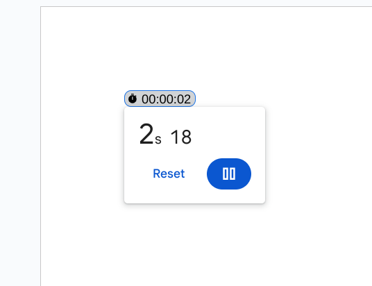 Timer in Google Docs