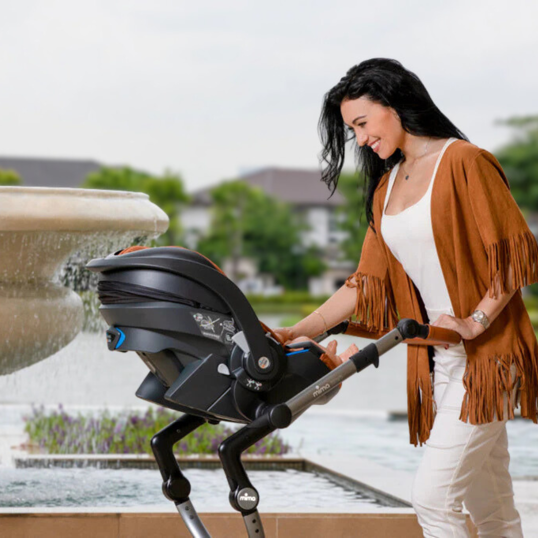 Parenting with infant car seat and Xari Car seat Adapters