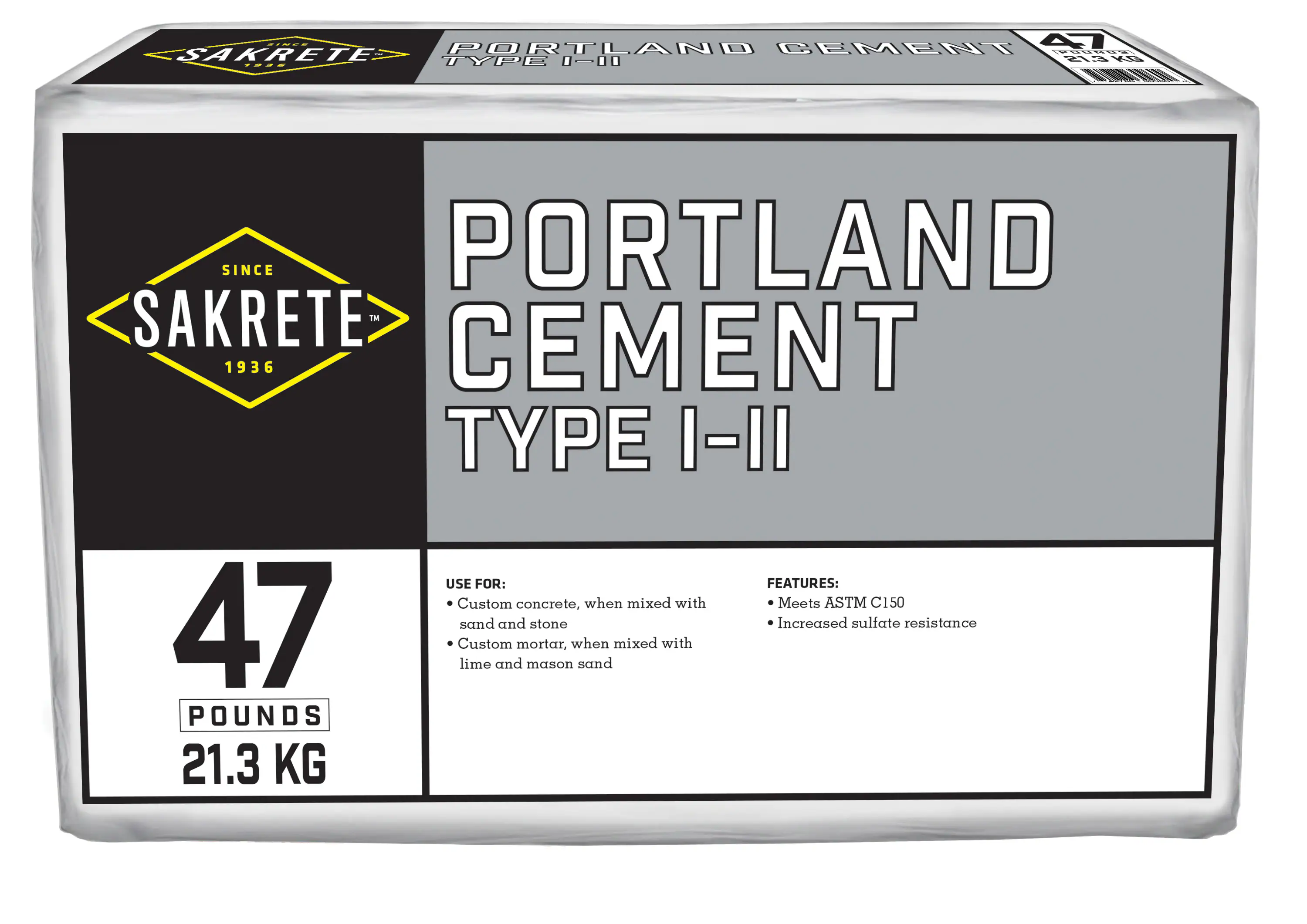 An image showcasing the use of Portland cement in Type II: Moderate Sulfate Resistance concrete mix design.