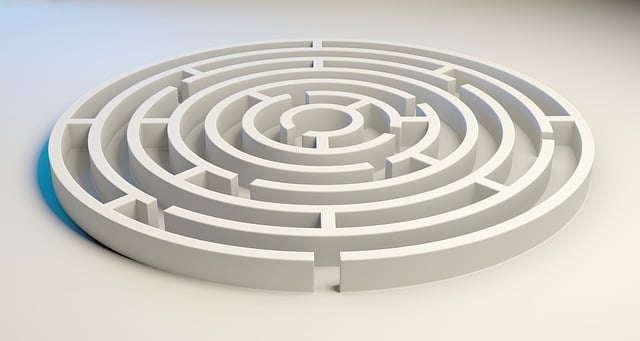 maze, labyrinth, solution