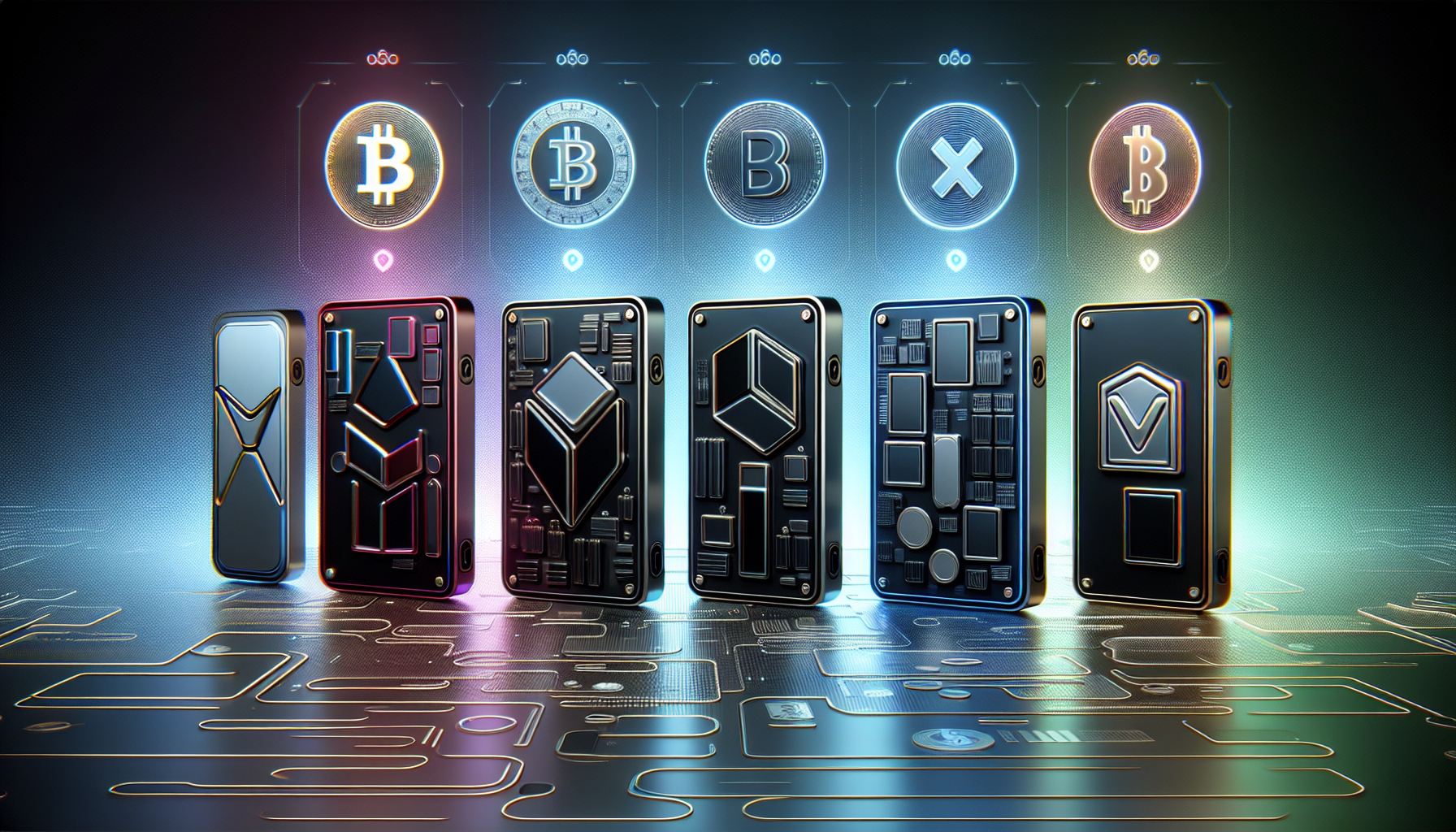 Comparison of top 5 secure crypto hardware wallets 2024