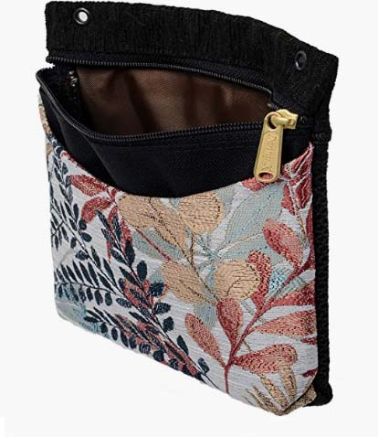 customized designed handmade purse with zipped closure 
