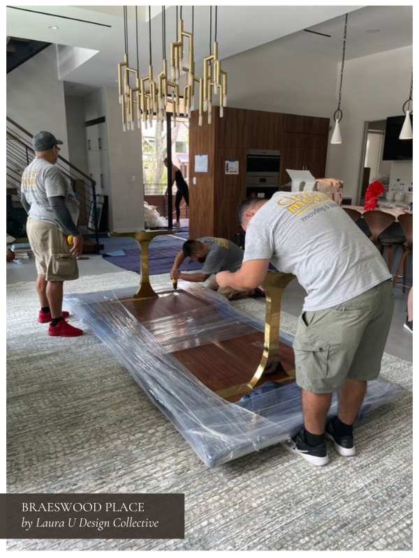 a unique table that wasn't in inventory; it was hand-crafted with our clients in mind