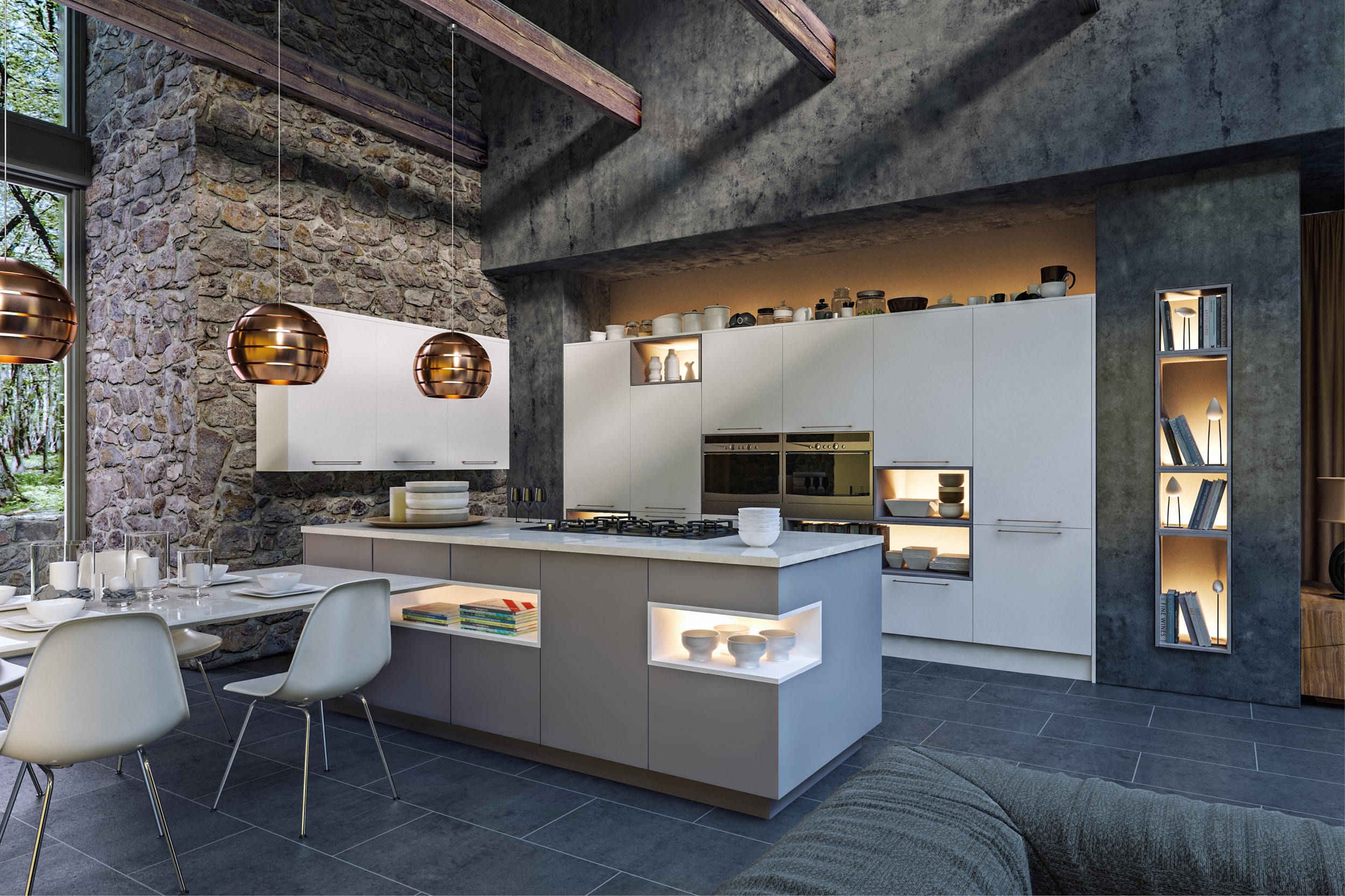 open plan living