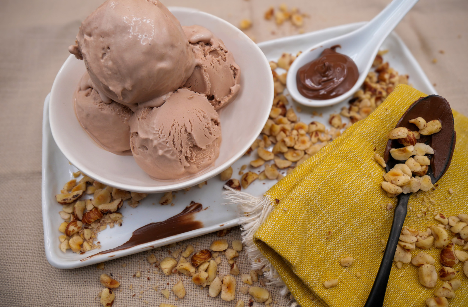 nutella ice cream, nutella