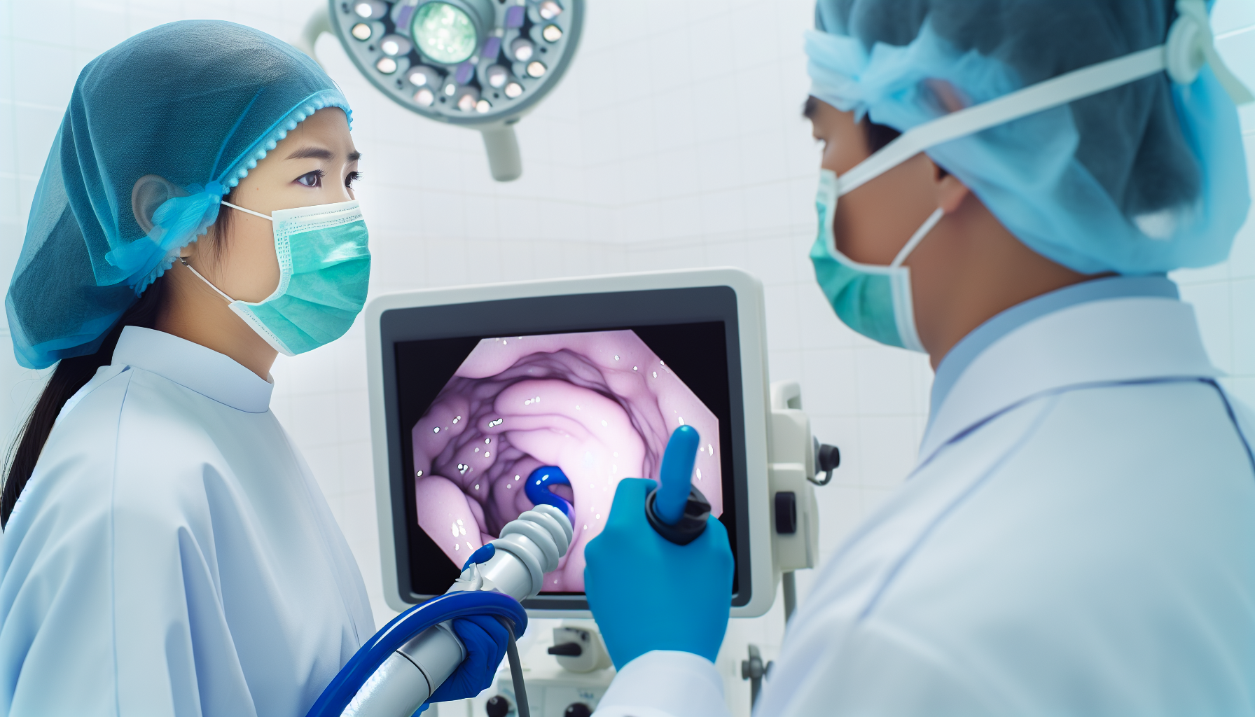 Photo of colonoscopy procedure