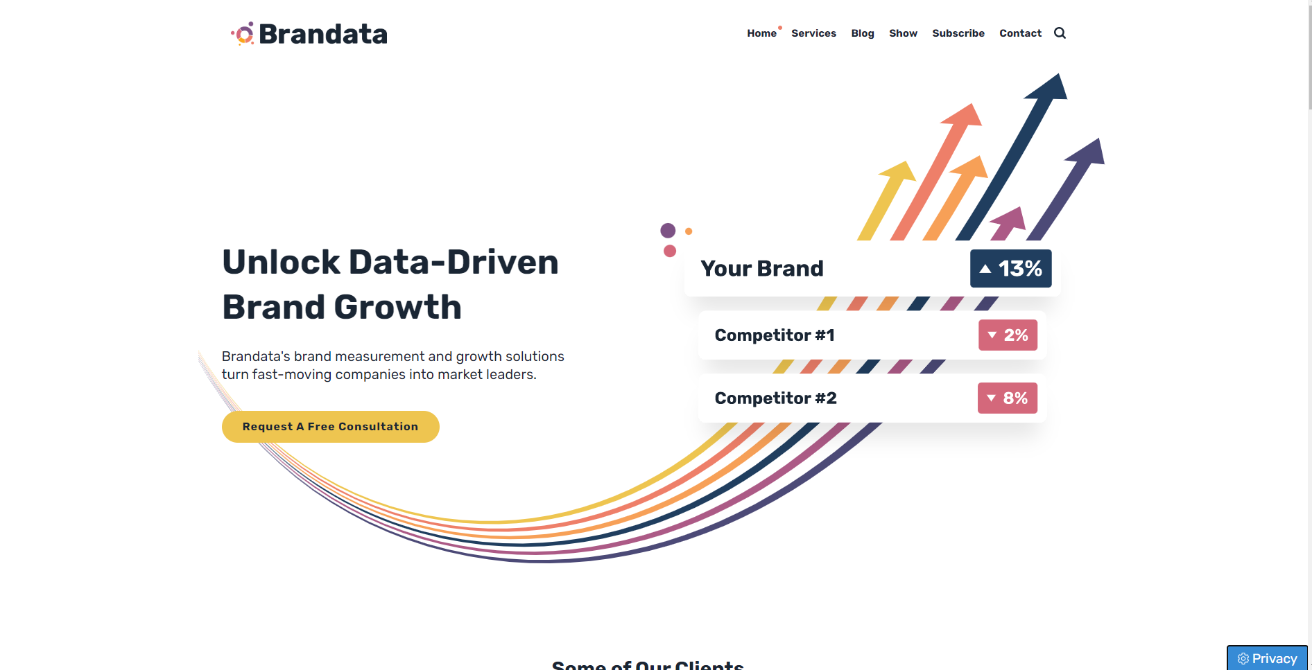 Brandata homepage, unlock data-driven brand growth