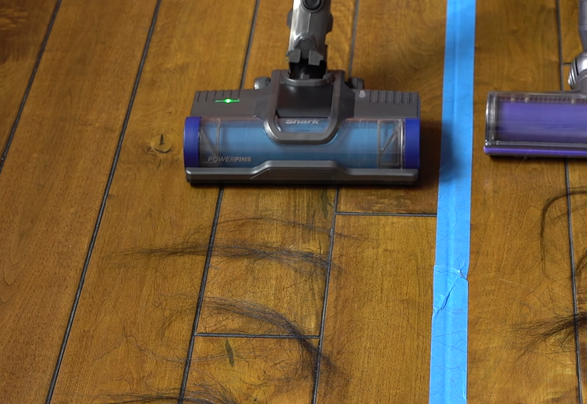 Shark iz340h picking up hair on hardwood