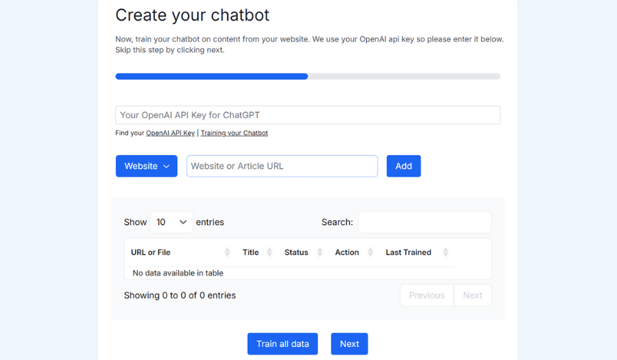 Train your chatbot with Social Intents' chatbot builder