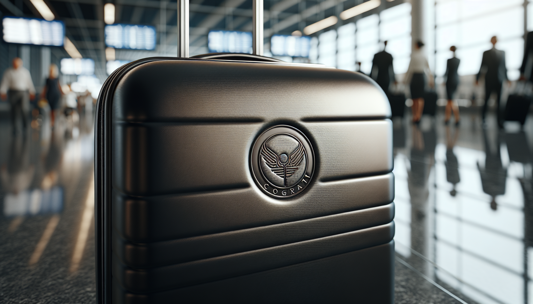 Corporate branding on custom luggage cover