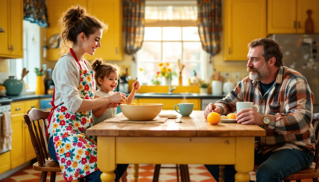 A spacious kitchen with a well-thought-out layout.