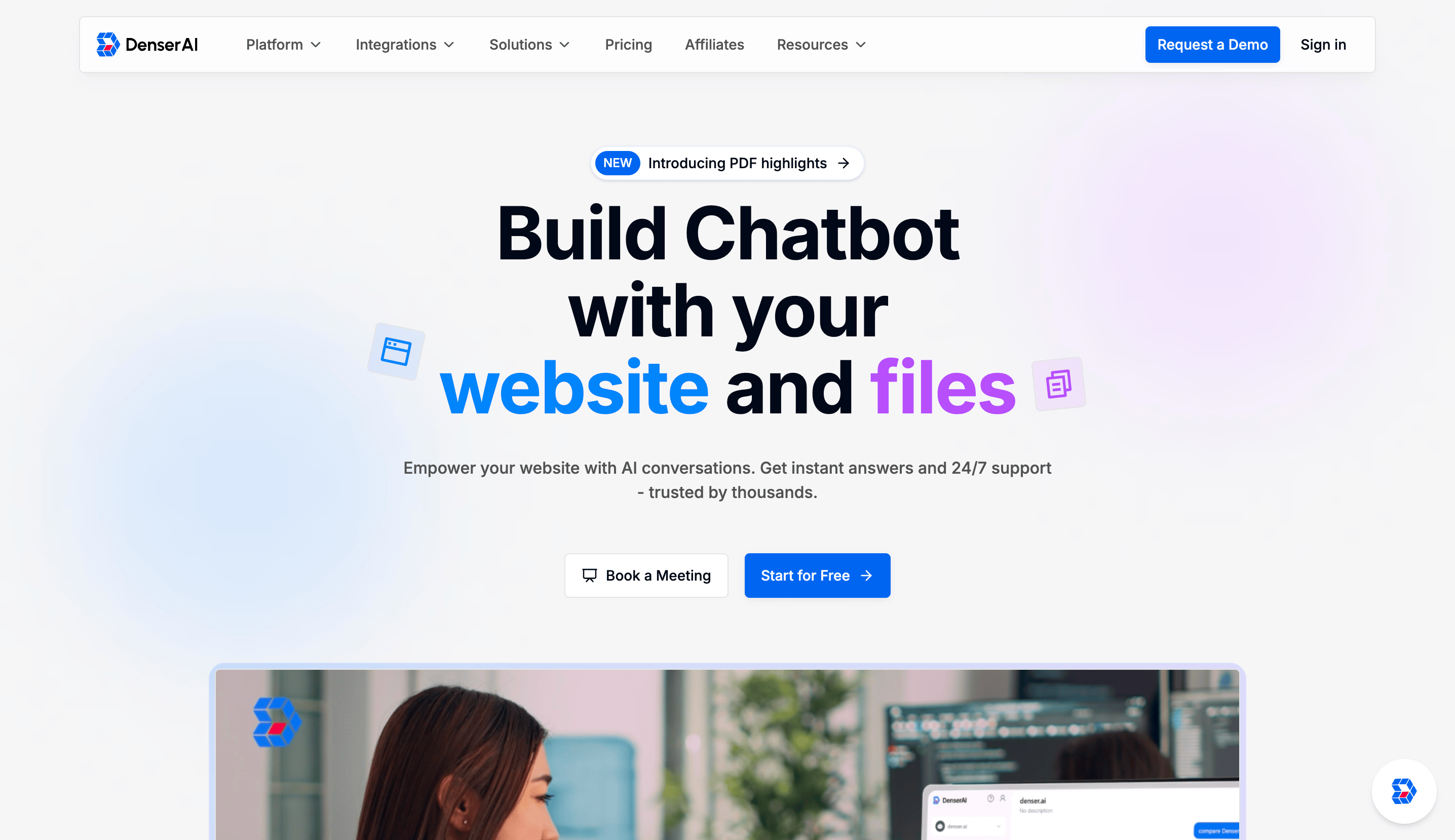 Denser AI chatbot tool.