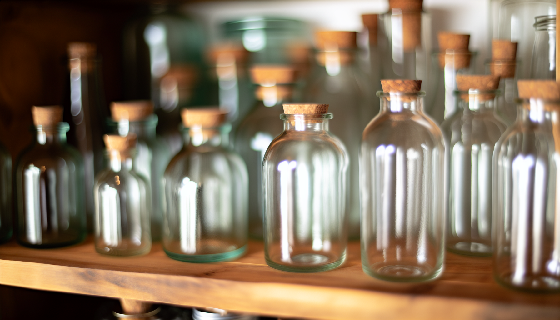 Bottles and containers for storing homemade shampoo