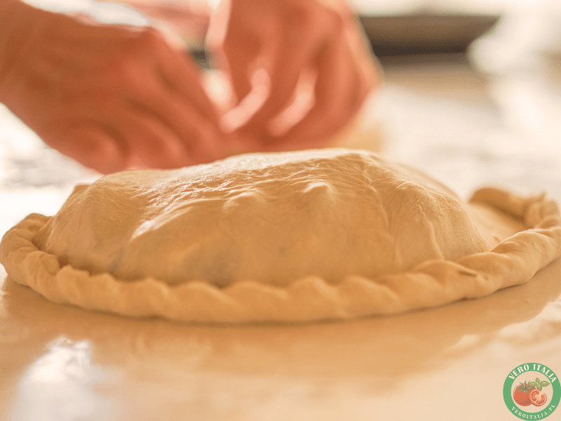 przygotowywanie calzone