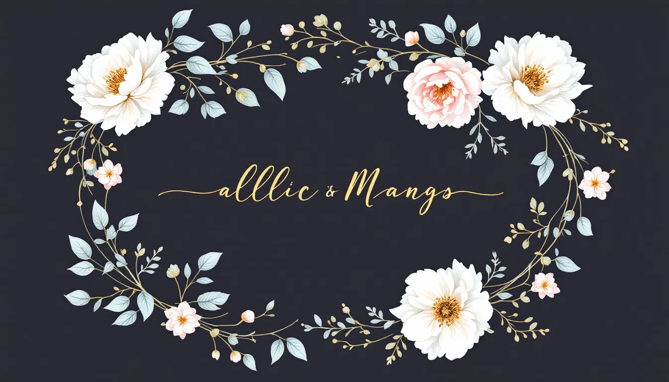 A beautifully designed personalized wedding invitation featuring floral elements.