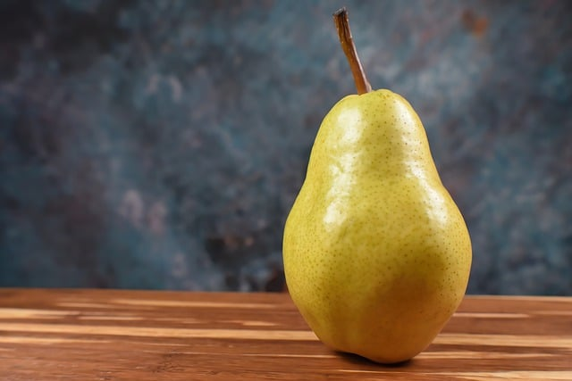 pear, fruit, food print 