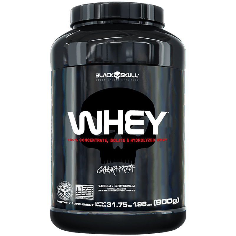 Whey protein 100% da Black Skull. Fonte da imagem: site oficial da marca.