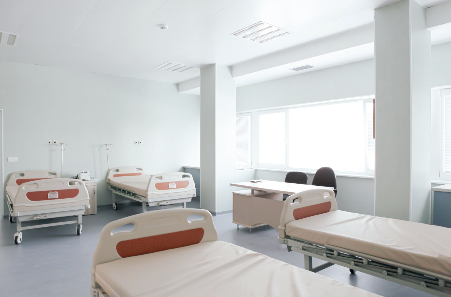 Hospital room interior