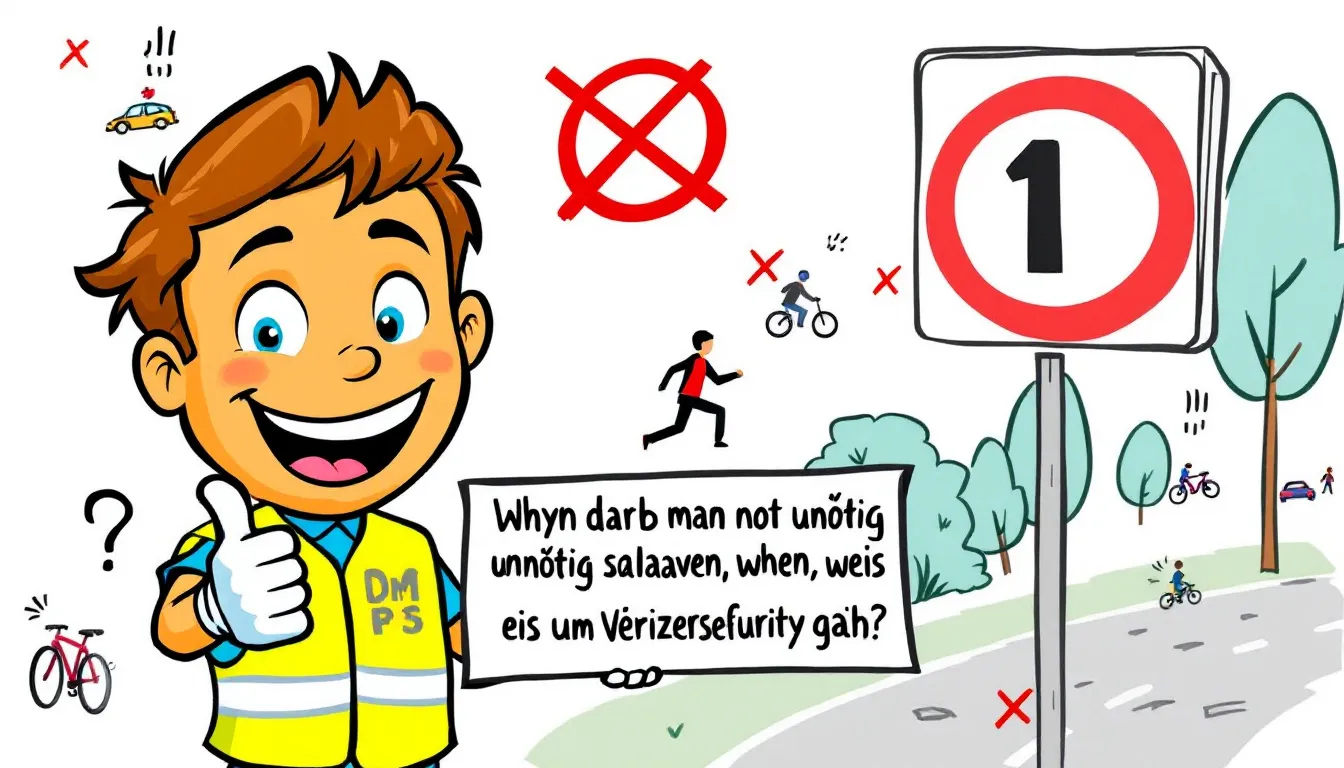 Warum darf man nicht unnötig langsam fahren, wenn es um Verkehrssicherheit geht.