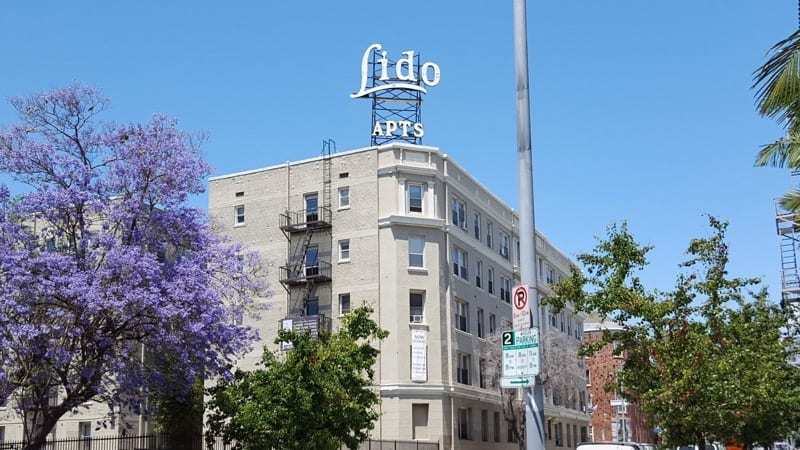 We restored the Lido APTS neon sign in Los Angeles. You may remember it from the Eagles album Hotel California.
