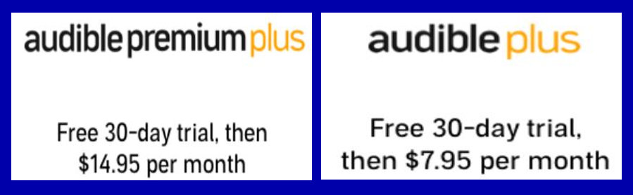 Audible Trial: Plus and Premium Plus