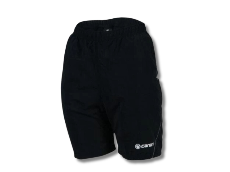 An image showing Canari Women’s Boulder Gel Baggy Short with adjustable waist and padded liner.