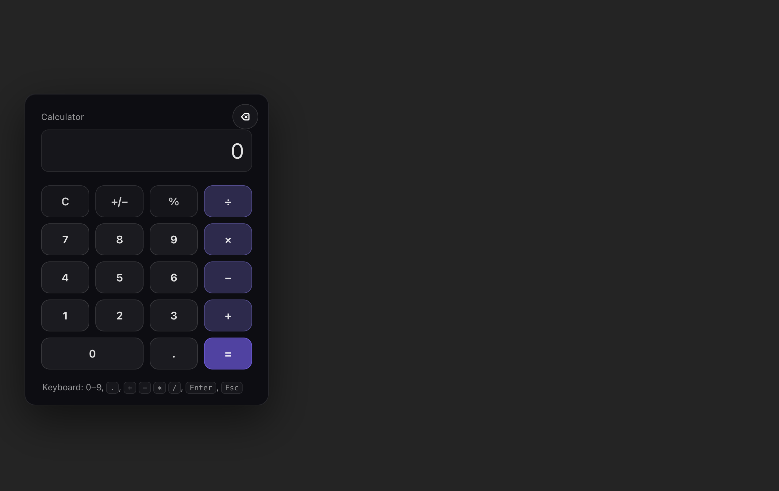 Calculator App demo