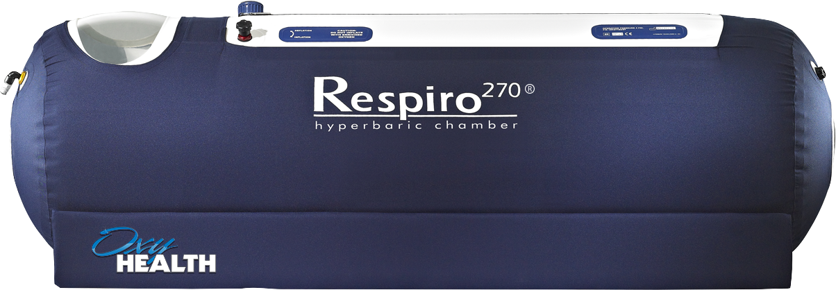 An image of the tamper-proof Respiro270® Hyperbaric Chamber from Oxyhealth held in high regard by the hyperbaric medical society.