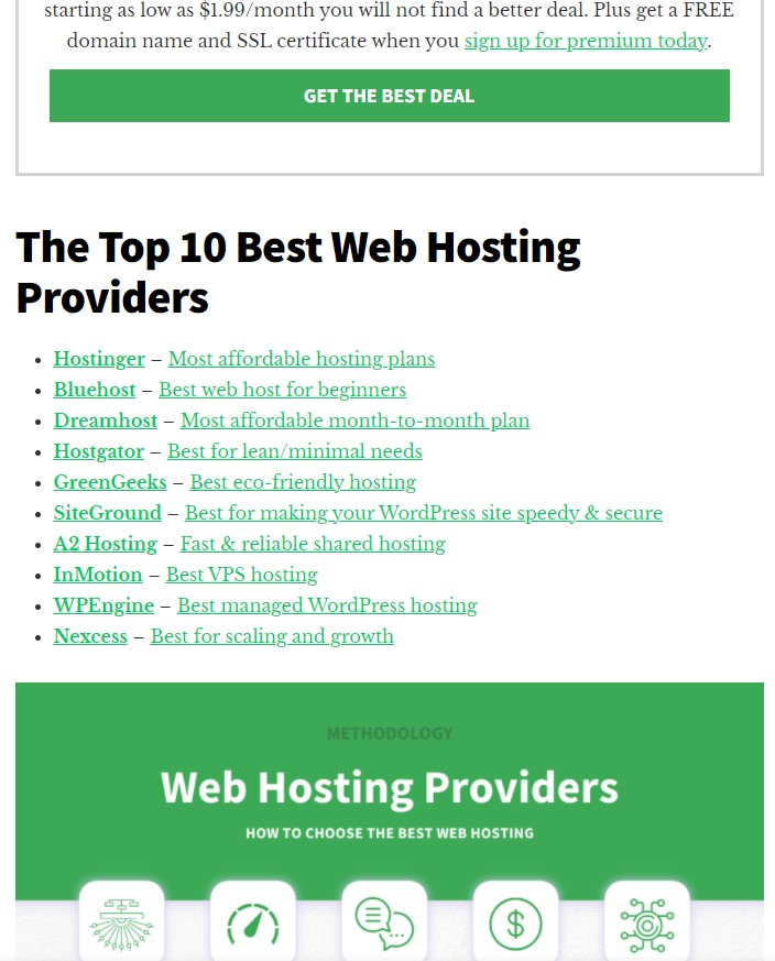 web host articles example