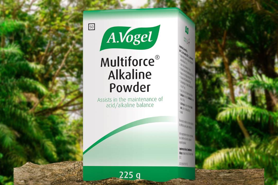 a.vogel multiforce alkaline powder, supplement in nature scene, potassium bicarbonate, vogel multiforce alkaline powder