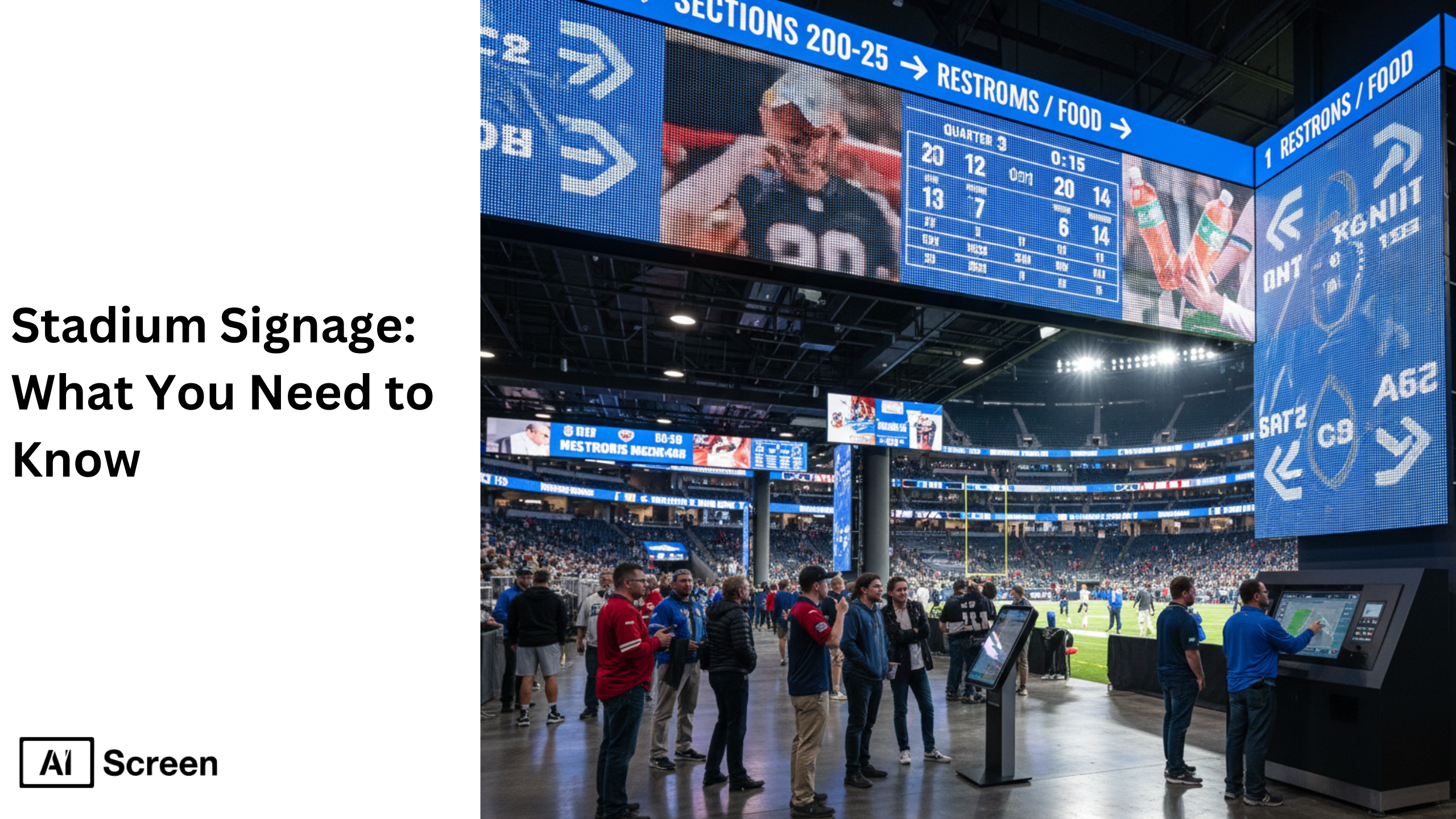 Stadium Signage: What You Need to Know 1 stadium directional and branding signage