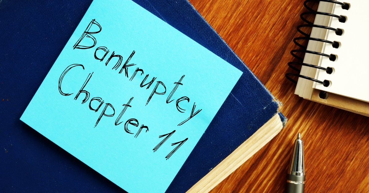 An image showing one of the Chapter 11 of bankruptcy process steps.