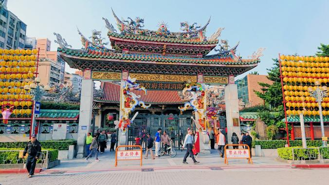 The Longshan Temple in Taipei, Taiwan